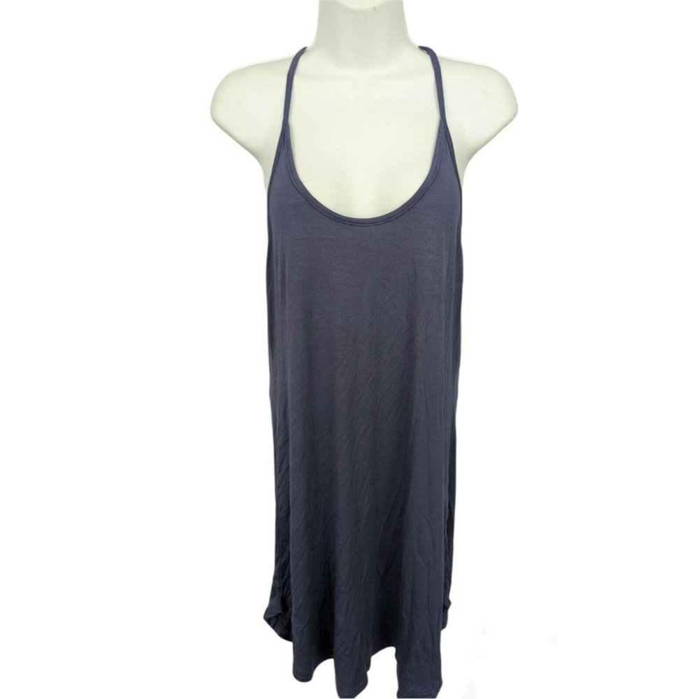 Korsis Blue Sleeveless T Back Stretch Dress Size M NWT